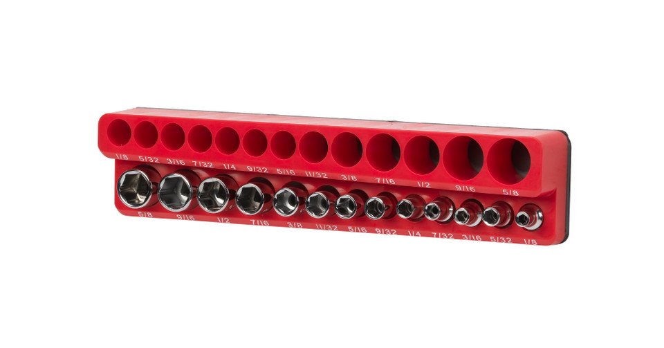 Magnetic SAE 1/4" Drive Socket Organizer