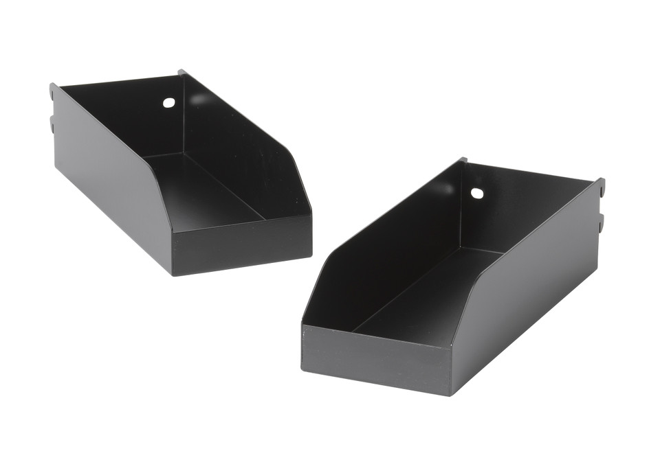 Large Metal Storage Bins (2-Pack)