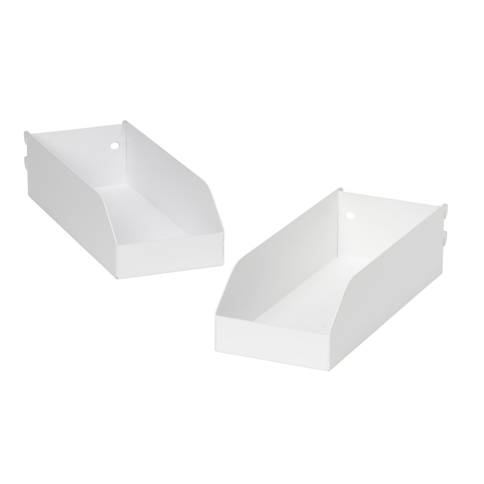 Large Metal Storage Bins (2-Pack)