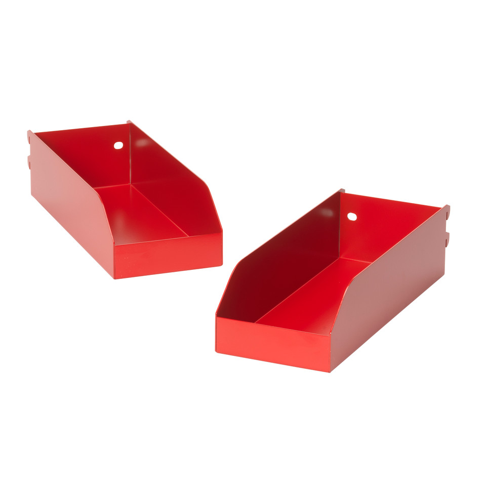 Large Metal Storage Bins (2-Pack)