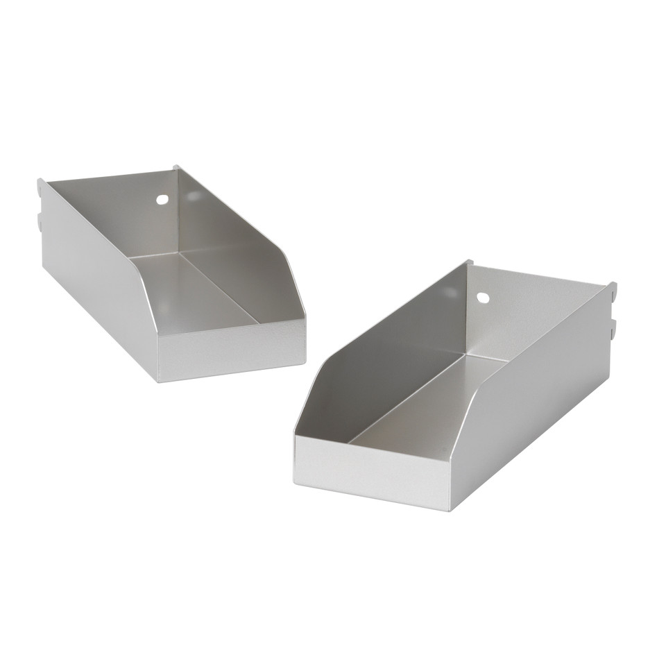Large Metal Storage Bins (2-Pack)