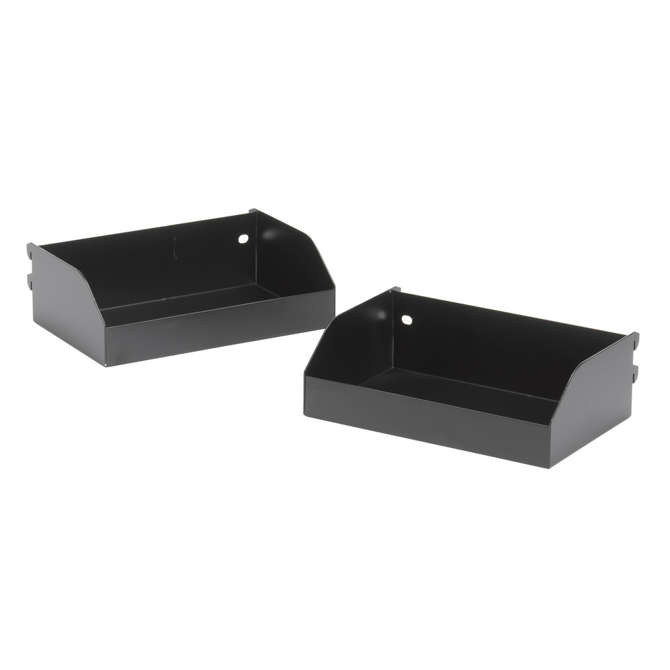 Medium Metal Storage Bins (2-Pack)