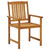  Patio Chair Set of 2 Brown Solid Acacia wood Medium Durable A949-3061199