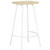  Bar Stool Set of 4 Bleached wood and white A949-320650