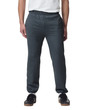 Men's Fleece Elastic Bottom Pocketed Pant (Dark Heather)