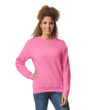 Adult Crewneck Sweatshirt (Safety Pink)