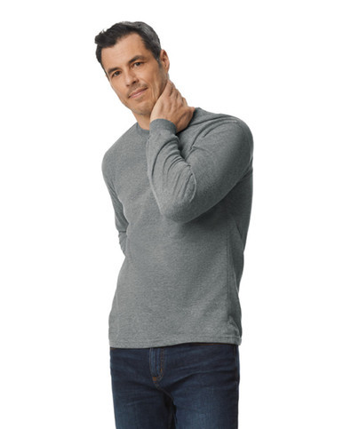 Gildan Hammer H400 Adult 100% Cotton Long Sleeve T-Shirt – Classic Fit S-5XL Solid