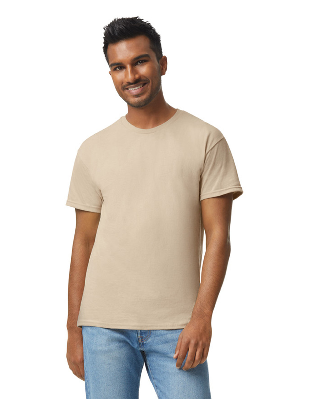 Gildan Mens Ultra Cotton T-Shirt, XL, Sand