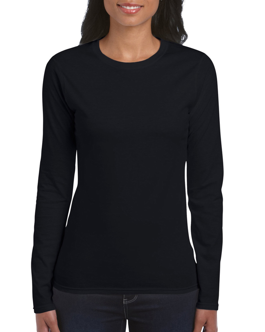 gildan ladies softstyle long sleeve t shirt