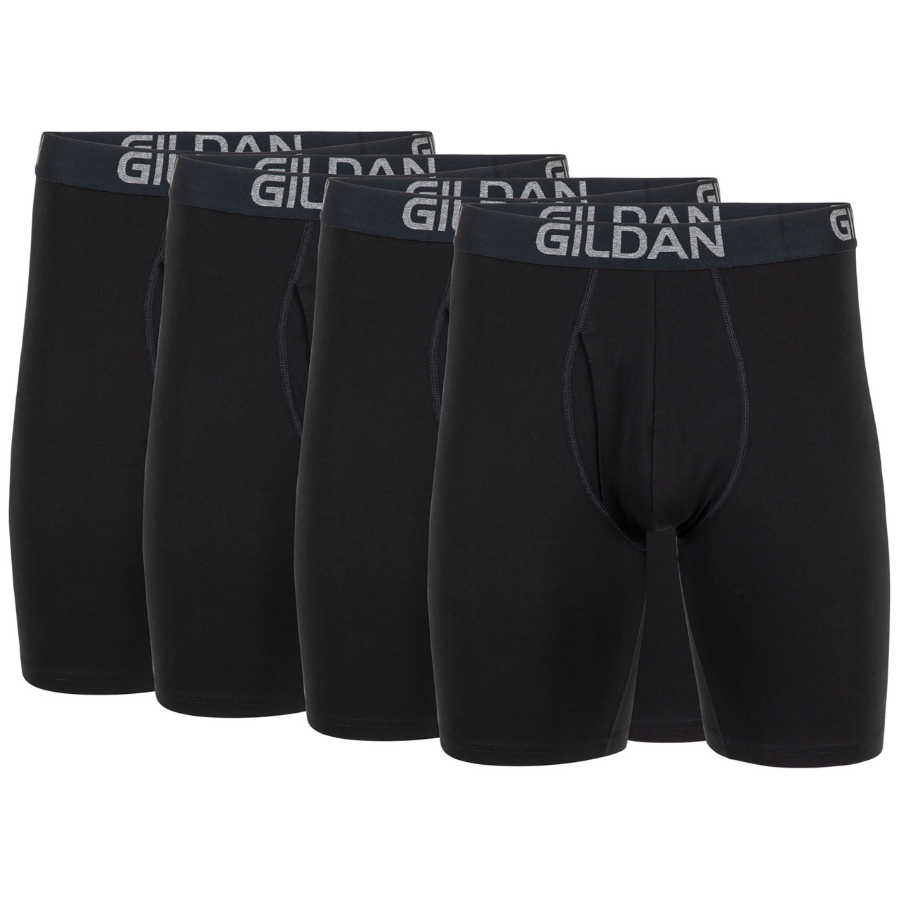 Men's Cotton Stretch Long Leg Boxer Brief - Gildan