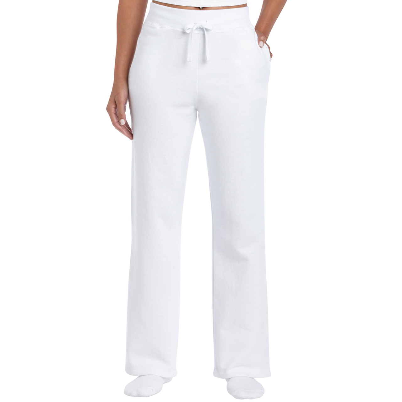 ladies white sweatpants