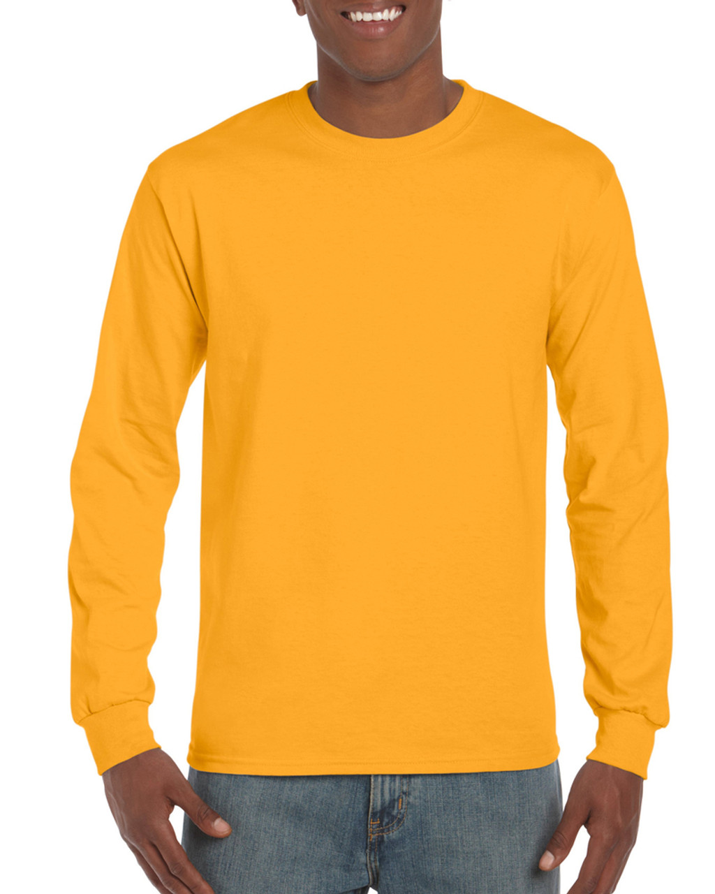 Yellow long sleeve mens shirt clearance
