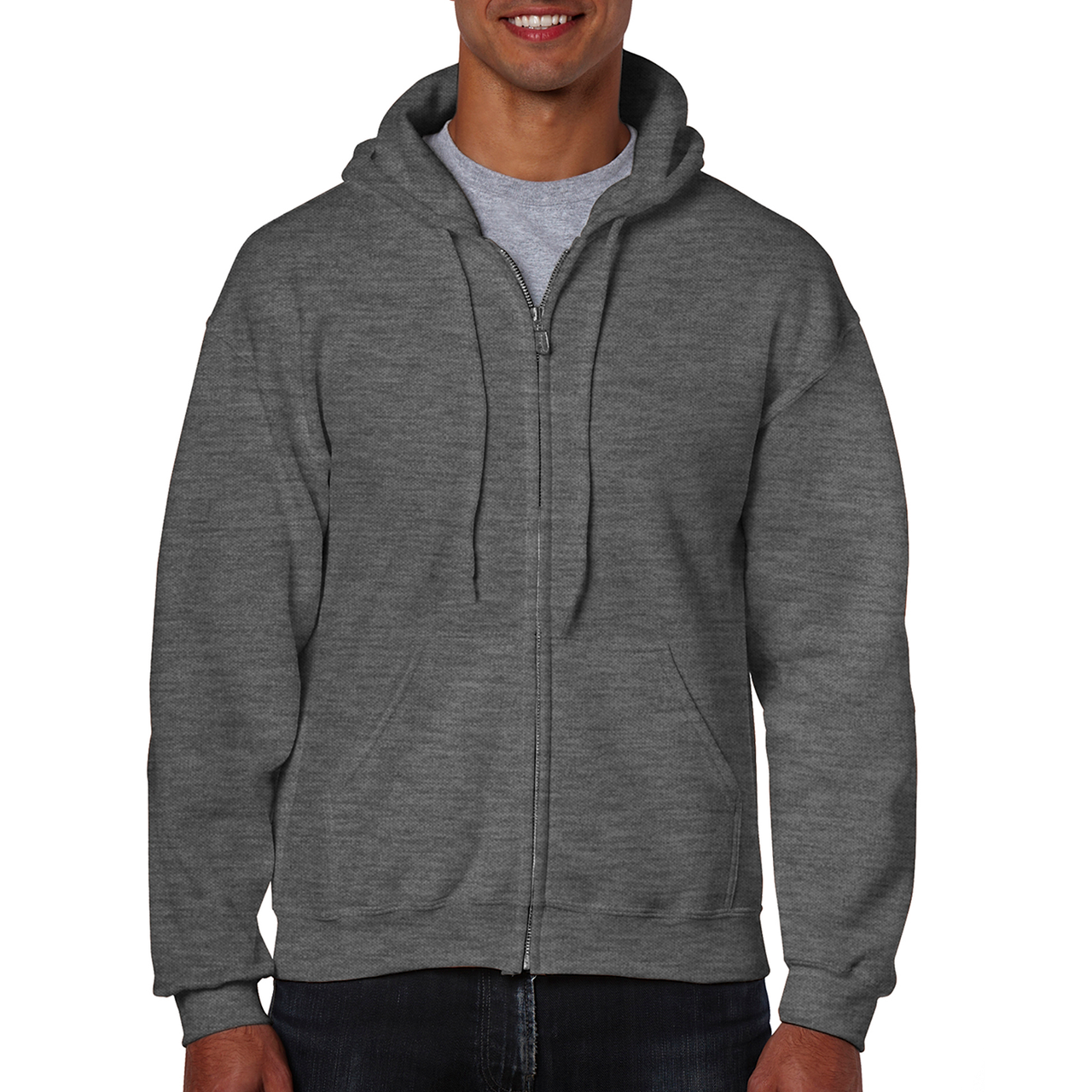 Men's Full Zip Hooded Sweatshirt - Gildan