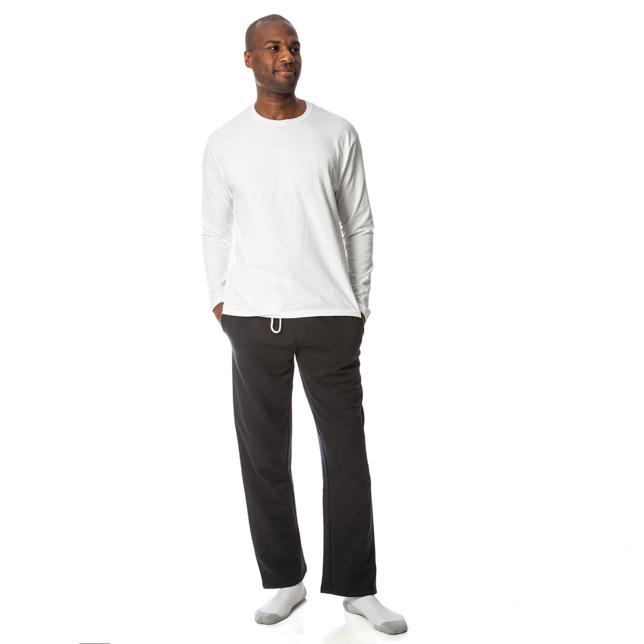 G18300, Heavy Blend™ Adult Open Bottom Sweatpants with Pockets