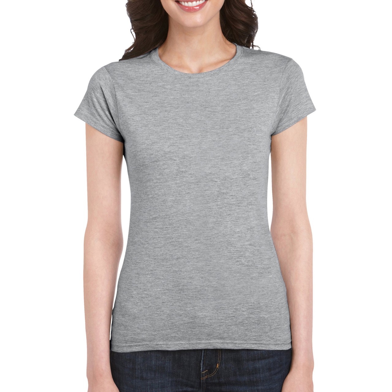 Download Women's Fitted Cotton T-Shirt - Gildan