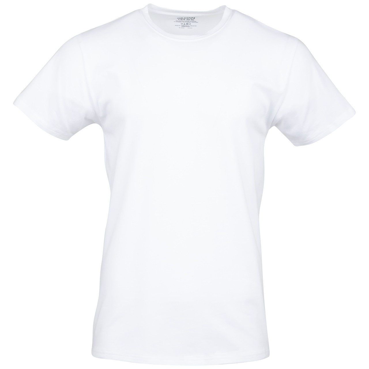 white crew neck mens