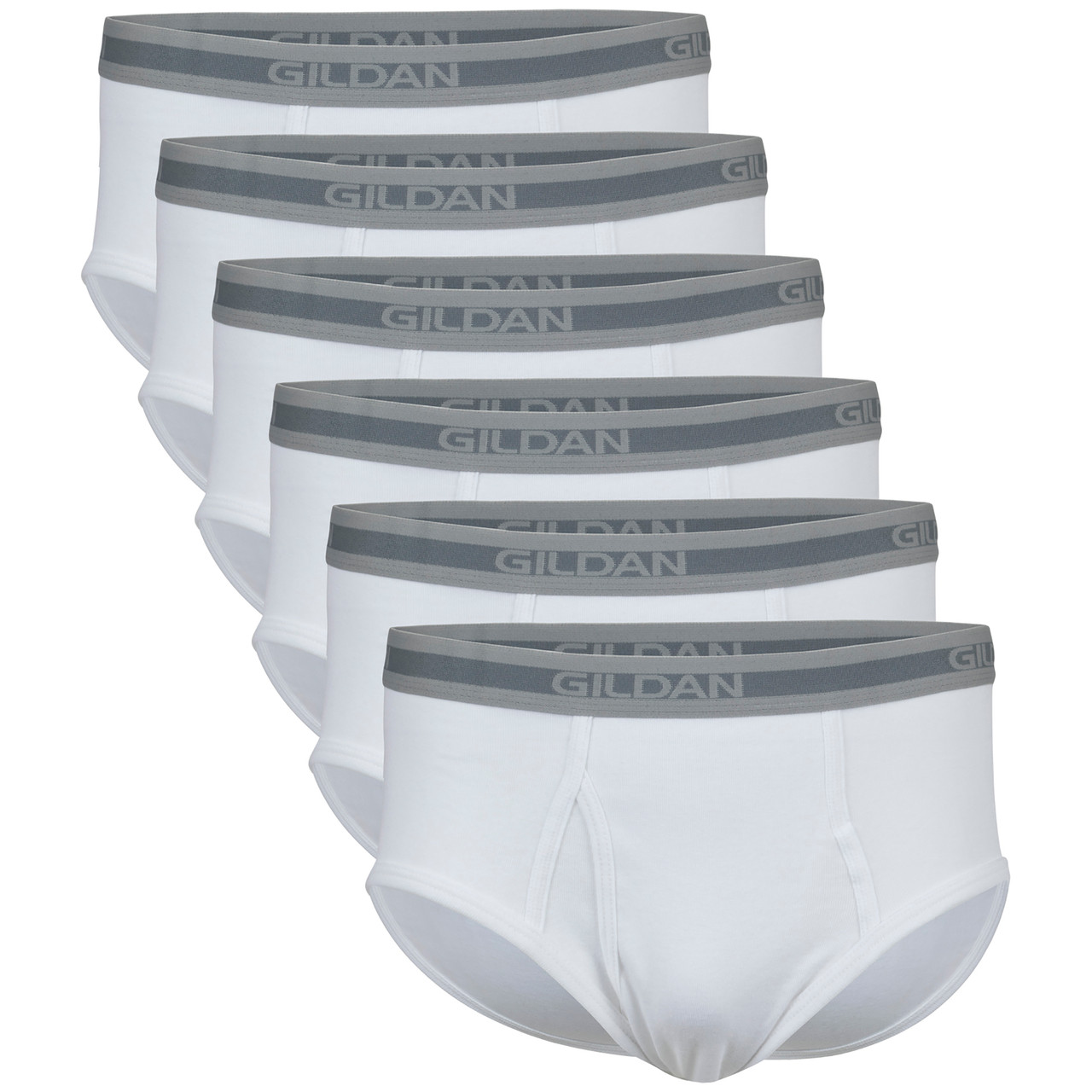 Gildan, Underwear & Socks, Gildan Mens Plush Waistband White Brief  Underwear