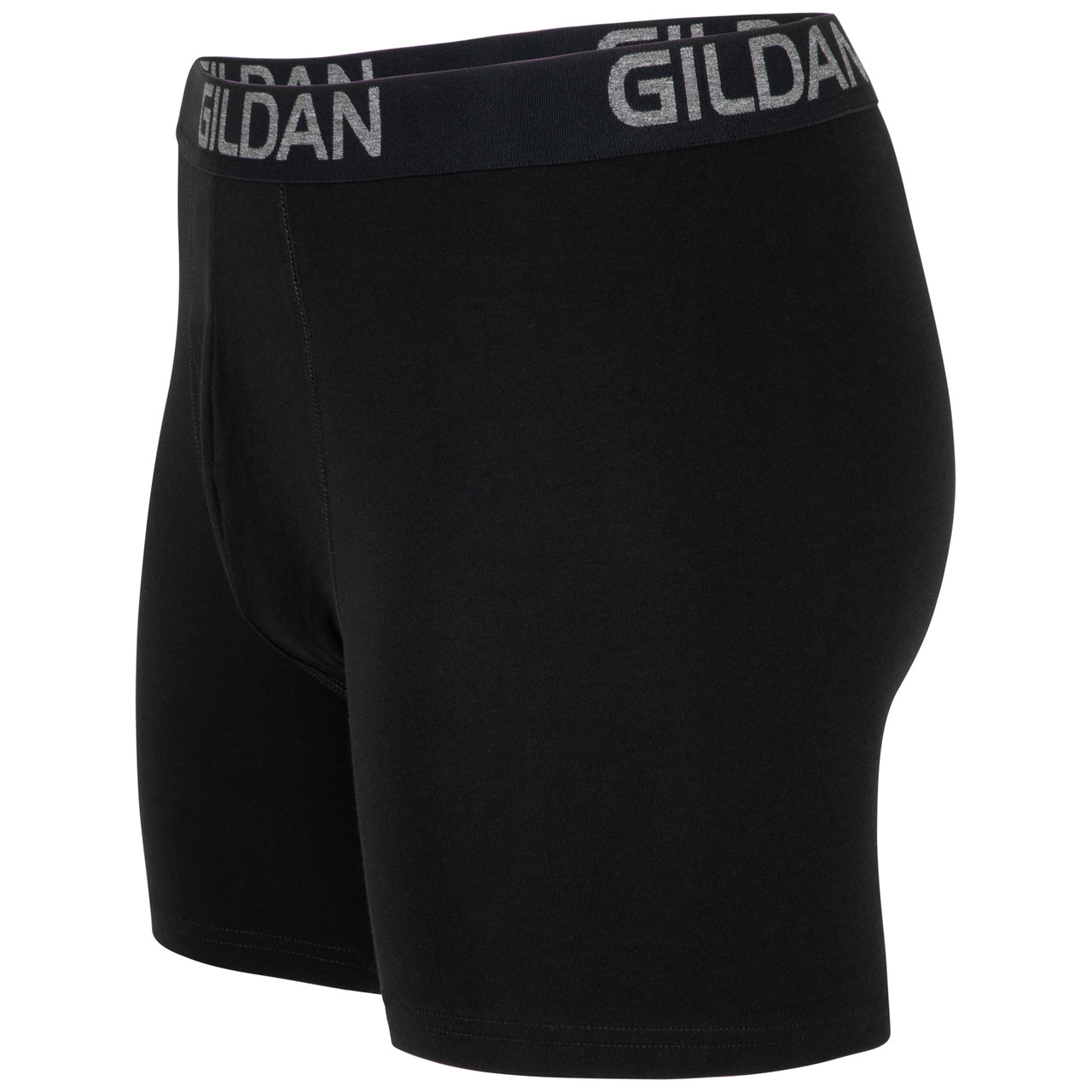 Gildan Men's Cotton Stretch Regular Leg Boxer Briefs, 5-Pack, Sizes S-2XL,  6 Inseam