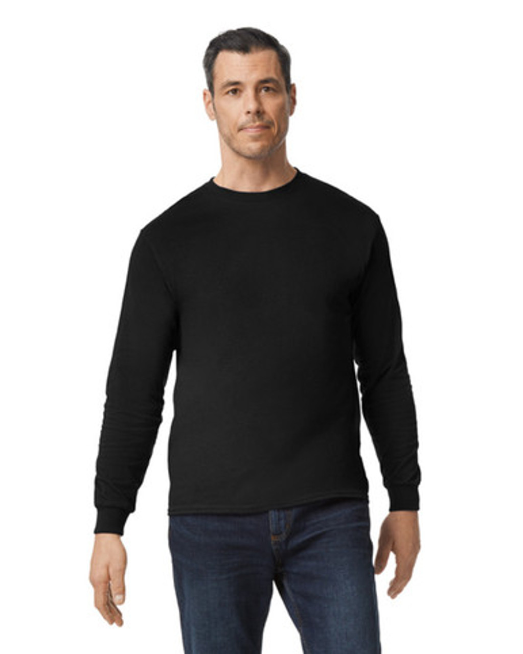 Gildan Embroidered Men's Heavy Cotton 100% Cotton Long Sleeve T-Shirt