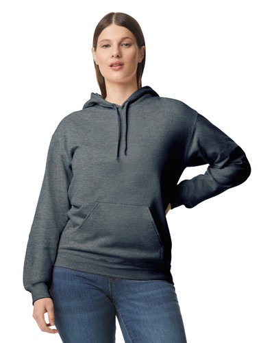 Gildan Softstyle Midweight Fleece Adult Hoodie (Dark Heather)