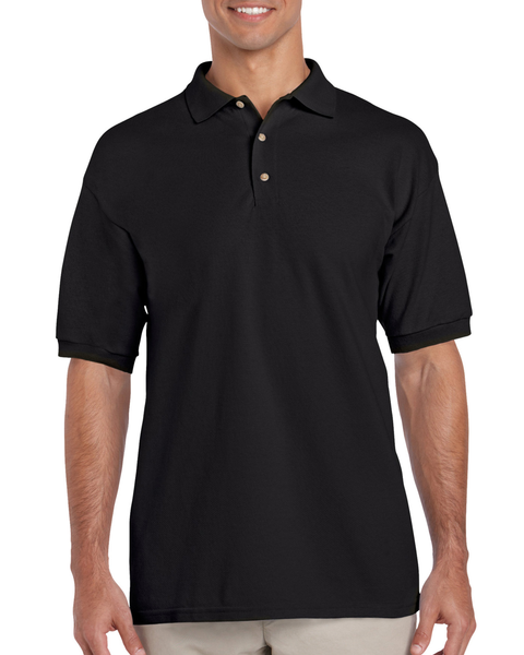 Men's Ultra Cotton Pique Sport Shirt (Black)
