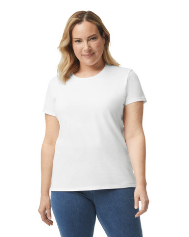 Gildan G5000L Confezione Da 2 T-shirt Donna In Cotone Pesante - Oro/Azalea, Taglia L - Morbide E Resistenti