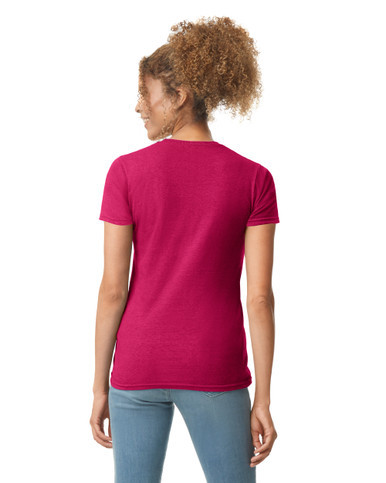 Gildan Softstyle Ladies T-Shirt - 64000L Sport Grey X-Large, Comfortable Everyday Basic Tee - View #8