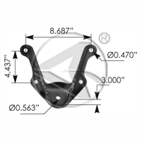 1989 - 1997 Ford Ranger Hanger - Front of Rear Leaf Springs - General ...