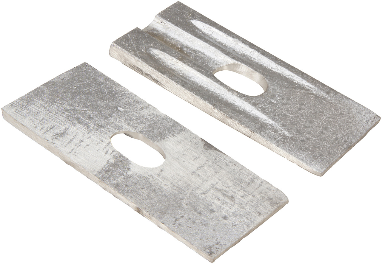 Specialty Products 10733 Axle Shim - 4" X 6.5", Zinc, 2 Degree Angle For Truck Alignment