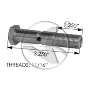 1937 - 1955 GM Spring Bolt 11/16 - 16 x 3 3/8 1937 - 1955 GM Spring Bolt 11/16 - 16 x 3 3/8