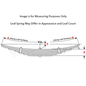 TRA-1477 Trailmobile Trailer Leaf Spring - 6 Leaf, 9000 lbs capacity