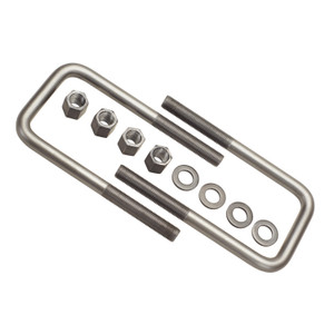 Pair of 3/4" x 4" Square x 8-7/8" Long U Bolts Pair of 3/4" x 4" Square x 8-7/8" Long U Bolts