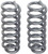 hd coil springs for ford e250, e350, e450, f250, f350 pair, constant rate