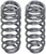 08-10 caravan town and country extra heavy duty coil springs, pair