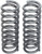 ram 2500 front extra duty coil springs w snowplow, pair
