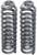 hd coil springs for ford super duty 05-23 with snow plow, pair