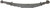 1990 - 2002 Chevy Kodiak / GMC Topkick Front Leaf Spring 22-498, 9000 lbs capacity Side View 1990 - 2002 Chevy Kodiak / GMC Topkick Front Leaf Spring 22-498, 9000 lbs capacity Side View