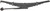 Mack / Volvo Single Axle Rear Leaf Spring 96-1289 Side View