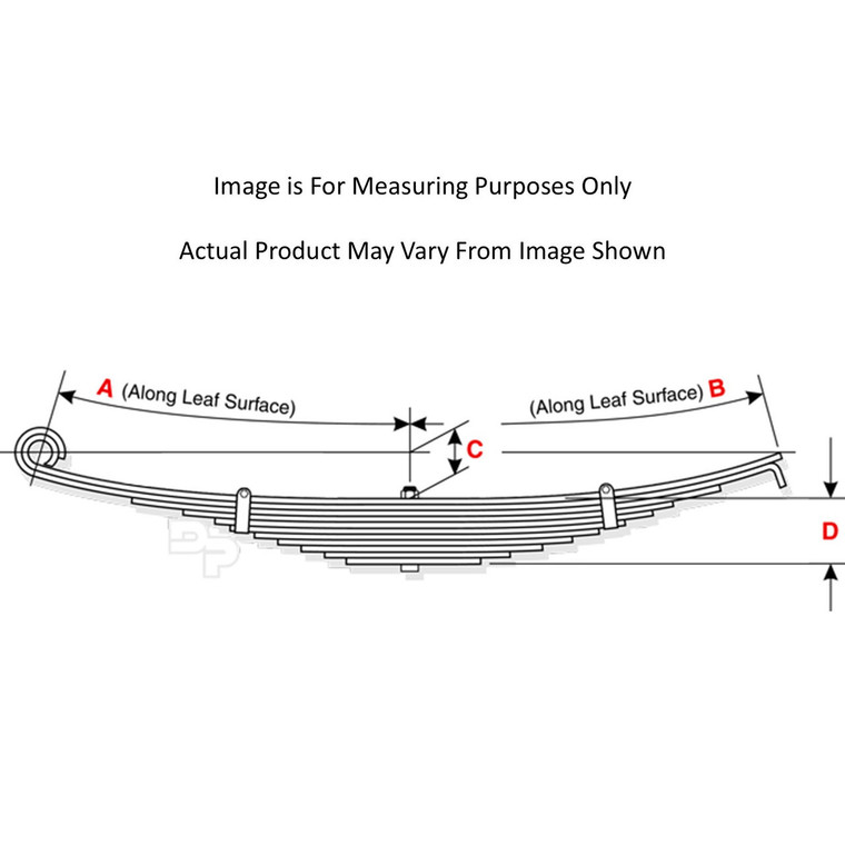 Mack Single Axle Rear Leaf Spring 62-235 Diagram