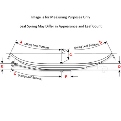 TRA698 Fruehauf W1 Trailer Leaf Spring - 4 Leaf with Radius Leaf