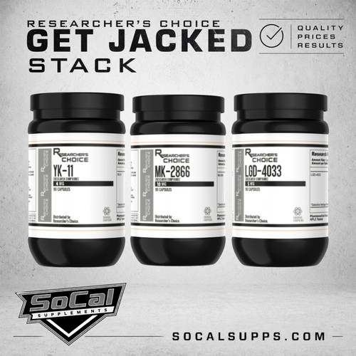 Researcher's Choice GET JACKED STACK: Increased Strength & Muscle Mass (3-PACK)