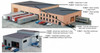 HO 1/87 Promotex # 6326 Modern Dealership Tilt-up Building Kit – Sand