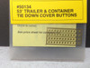 HO 1/87 A-Line # 50134  Tie Down Cover Buttons - Brass