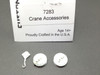 HO 1:87 Custom Finishing # 7283 Crane Accessories - Electro Magnets (2), Hook