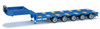 HO 1/87 Herpa # 76388-006 - Goldhofer 5-Axle Drop Deck Low-Boy Trailer - Blue