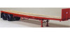 HO 1:87 Lonestar Models # 5017 Trailmobile 40' Flat Bed KIT - Strick Leasing - Red