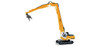 HO 1:87 Herpa # 152006 Liebherr Litronic R954:  Excavator w/90' Long Wrecking Boom