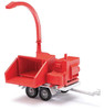 HO 1:87 Busch # 59965 - Wood Chipper Trailer - Red/Silver