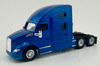 HO 1:87 HL-68006 Kenworth T-680 Sleeper Cab Tandem Axle Tractor - Metallic Blue