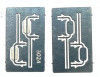 HO 1:87  Showcase Miniatures 3024 HO Etched Side View Mirrors (2 sets)